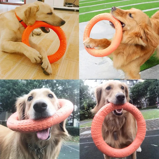 Indestructible Flying Ring Toy for Dogs