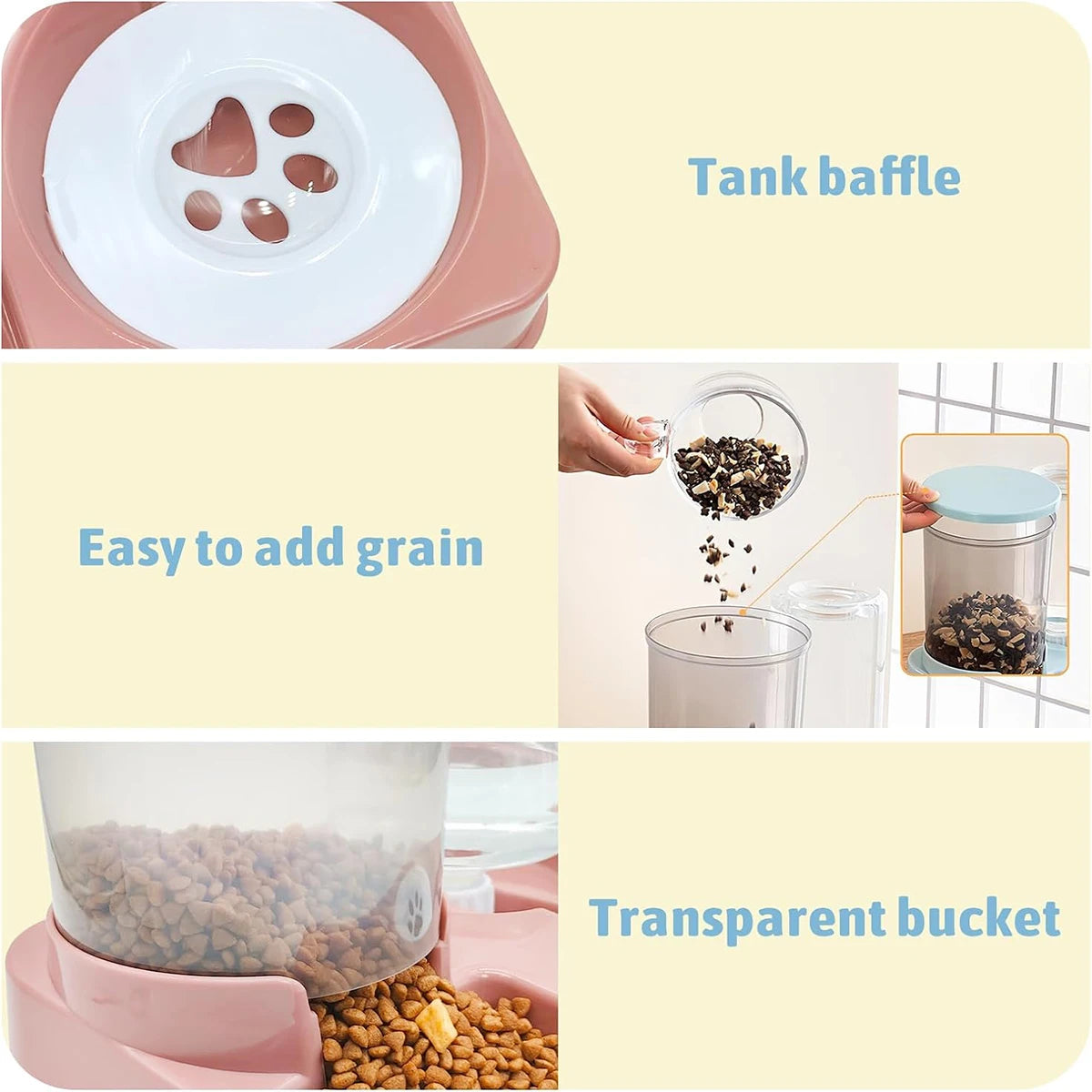 Automatic Cat Feeder & Water Dispenser Set