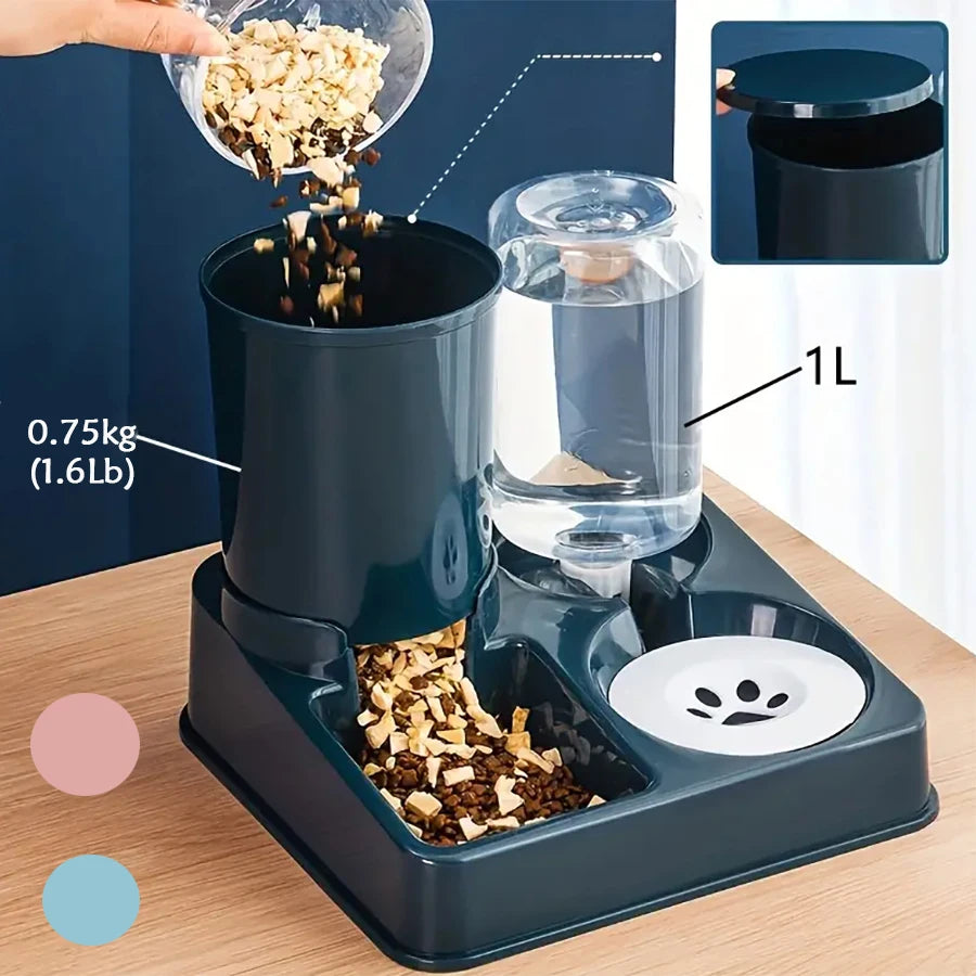 Automatic Cat Feeder & Water Dispenser Set