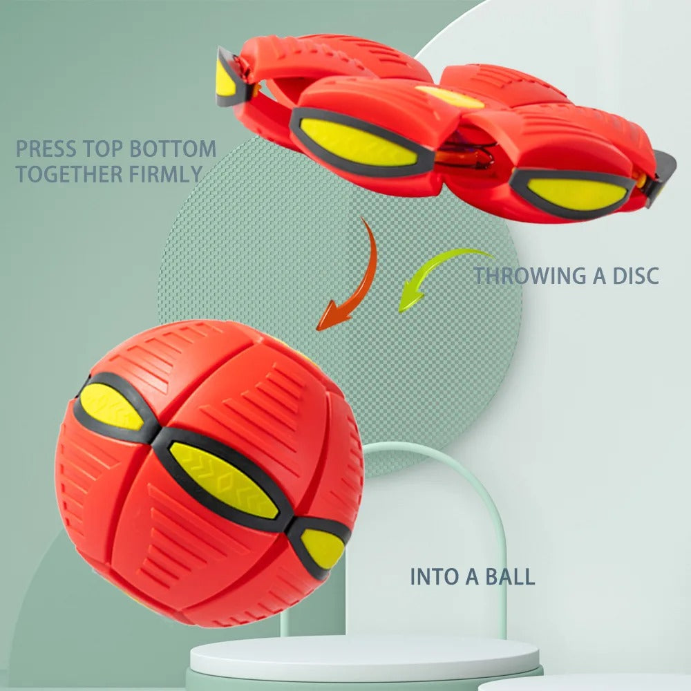 2-in-1 Flying Saucer & Bouncy Dog Ball