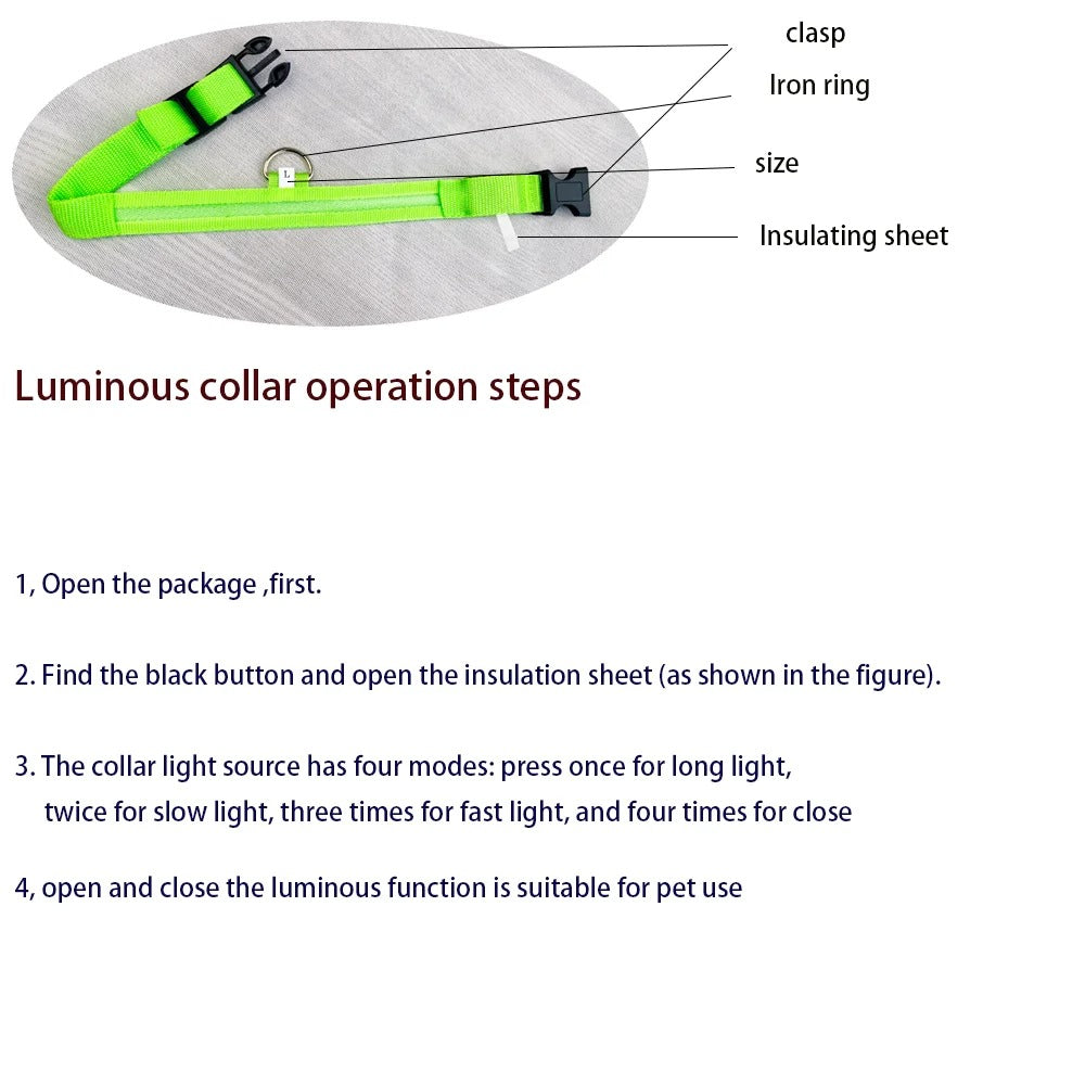 LED Glow Dog Leash & Collar Set