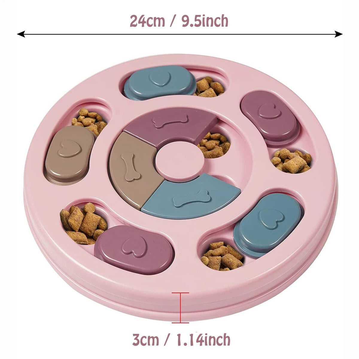 Interactive Slow Feeder Puzzle Bowl for Dogs