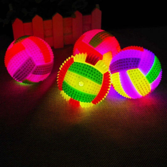 Glow & Squeak Dog Chew Ball