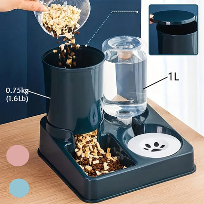 Automatic Cat Feeder & Water Dispenser Set
