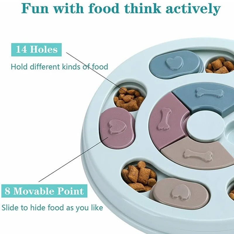 Interactive Slow Feeder Puzzle Bowl for Dogs