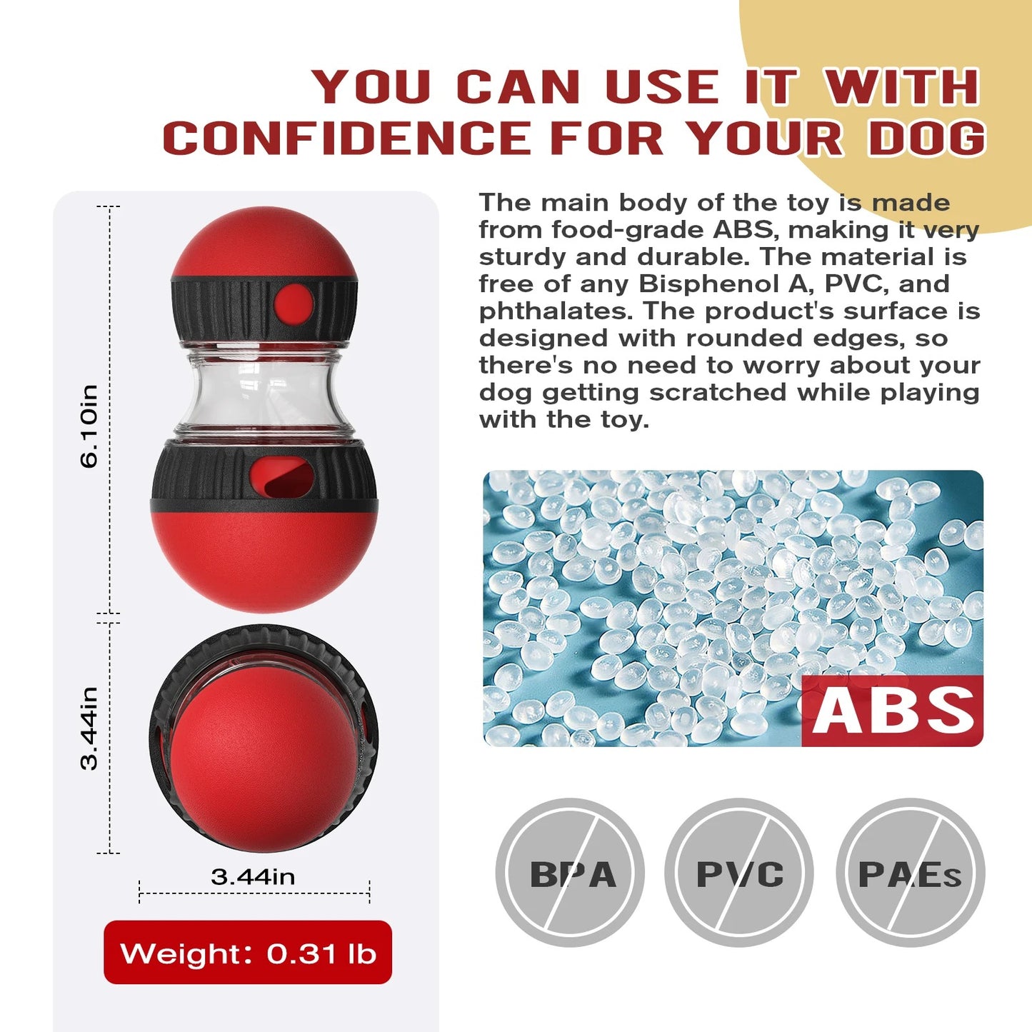 Interactive IQ Toy & Feeder Ball