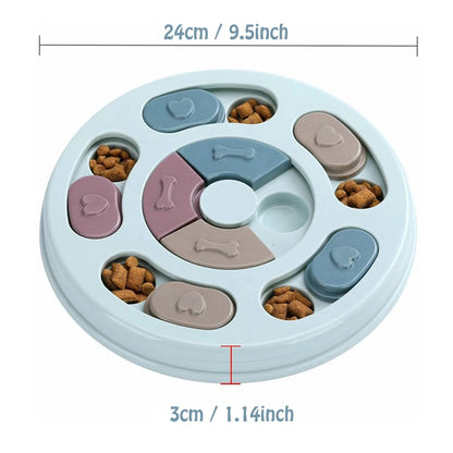 Interactive Slow Feeder Puzzle Bowl for Dogs